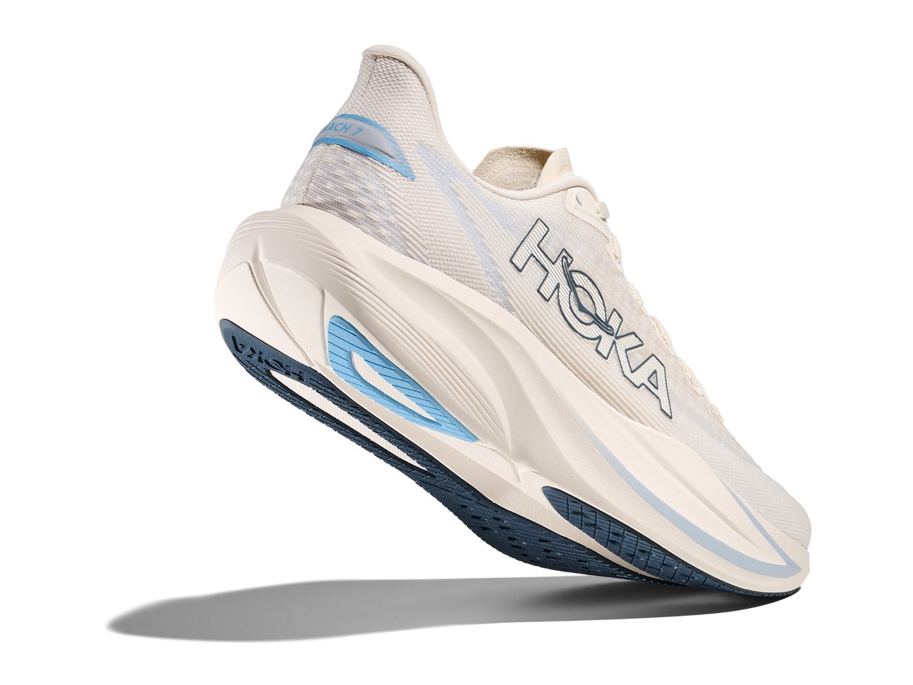 Shop Womens Mach 7 Wide Alabaster / Soaring Blue | HOKA AU