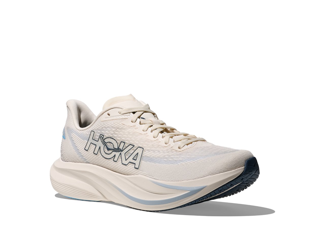 Shop Womens Mach 7 Wide Alabaster / Soaring Blue | HOKA