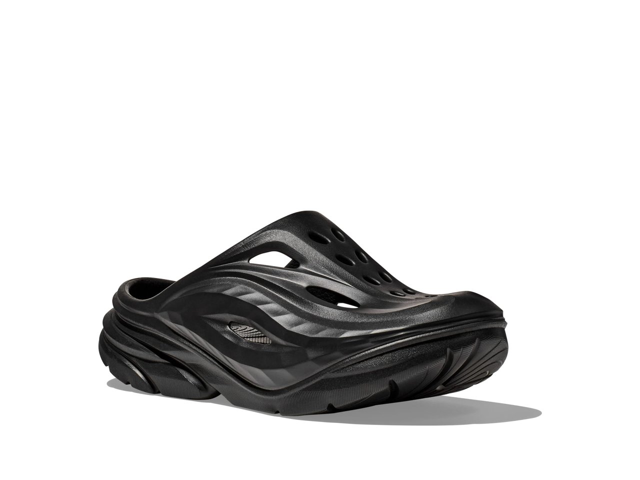 Shop Unisex Ora Recovery Mule Black / Black | HOKA