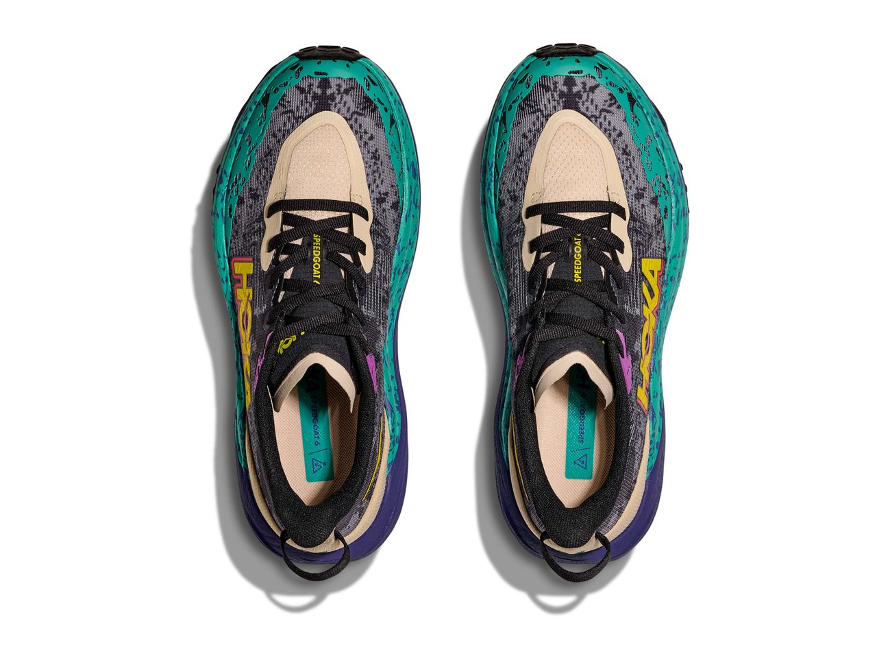 Shop Mens Speedgoat 6 Oatmeal / Mountain Iris | HOKA