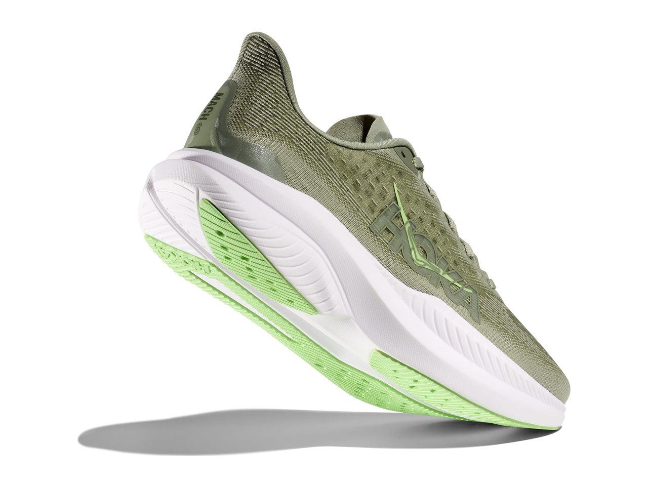 Shop Mens Mach 6 Forest Lichen/Tart Apple | HOKA