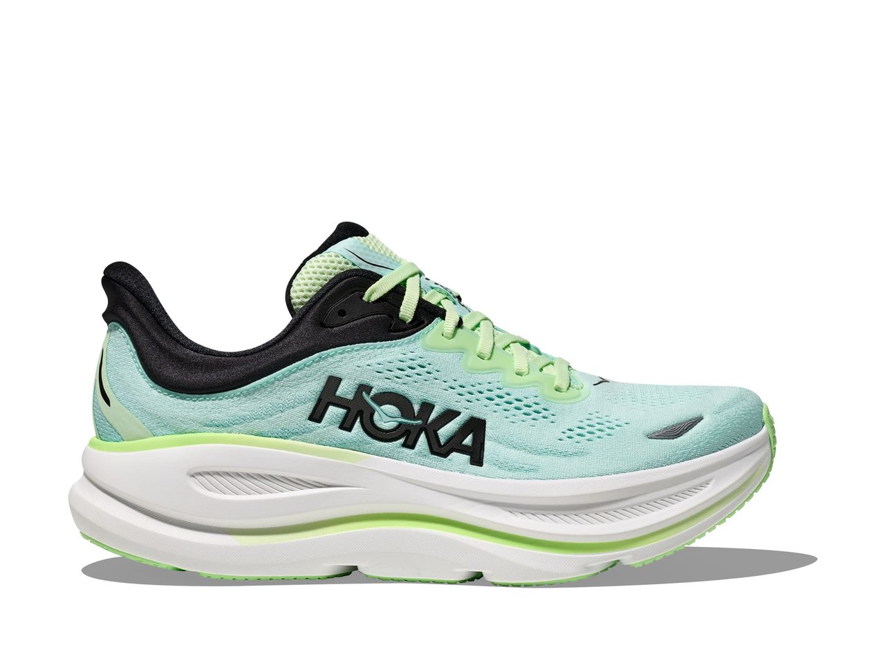 Shop Mens Bondi 9 Luna Moth / Blue Spark | HOKA