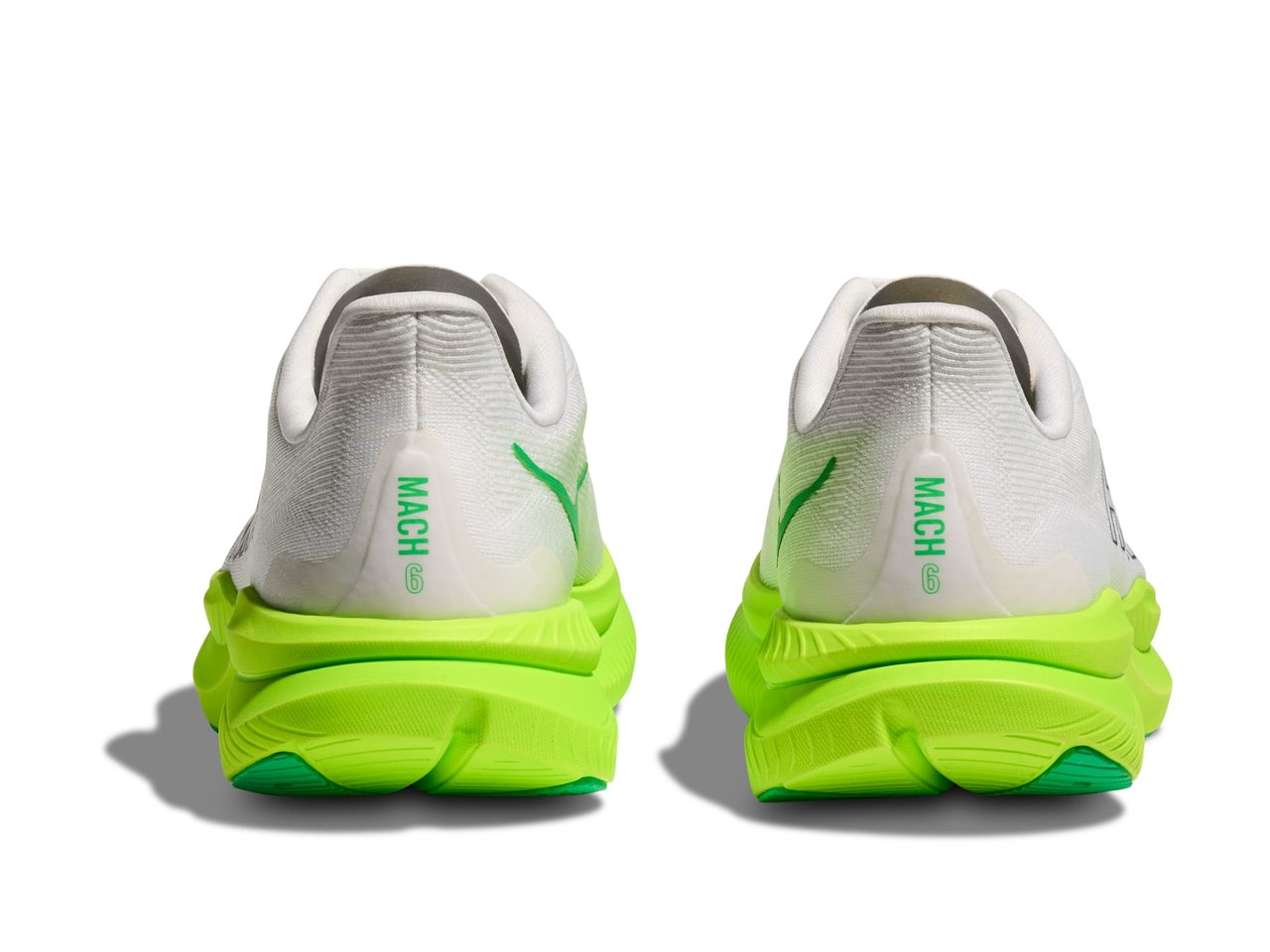 Shop Mens Mach 6 White / Neon Lime | HOKA AU