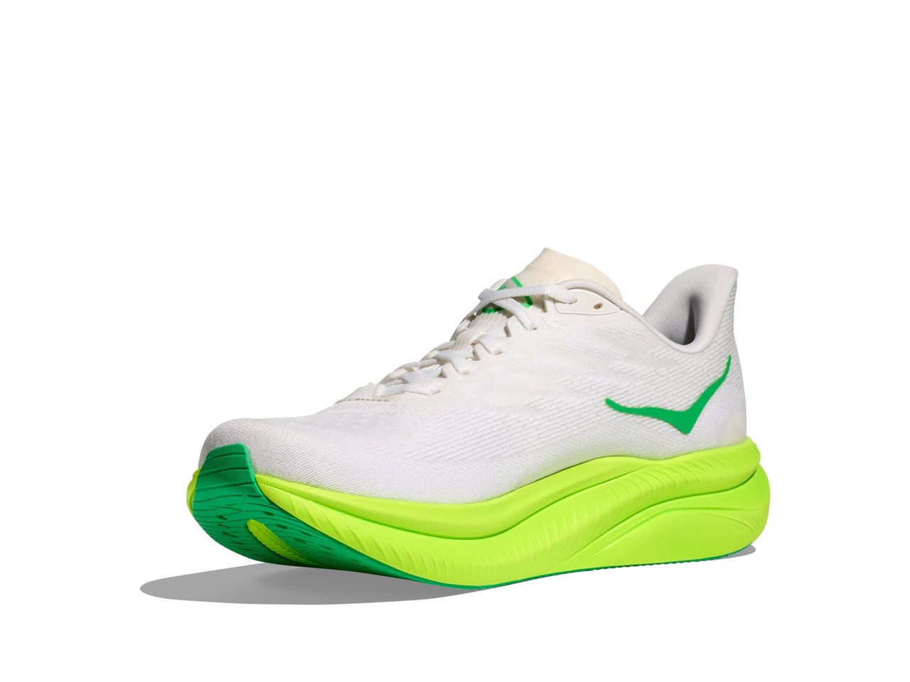 Shop Mens Mach 6 White / Neon Lime | HOKA AU