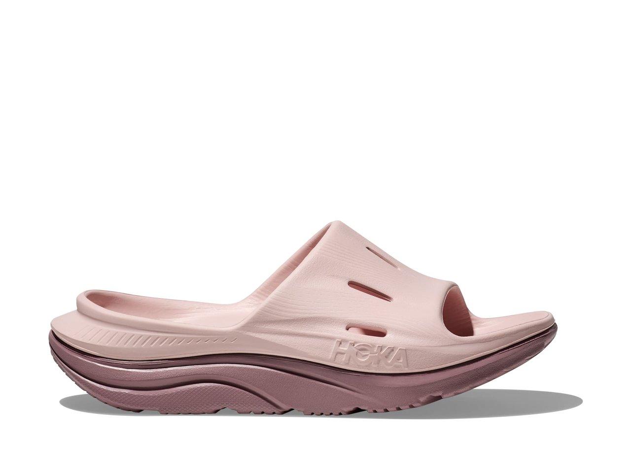 Shop Unisex Ora Recovery Slide 3 Cosmic Pearl / Quartzite | HOKA AU