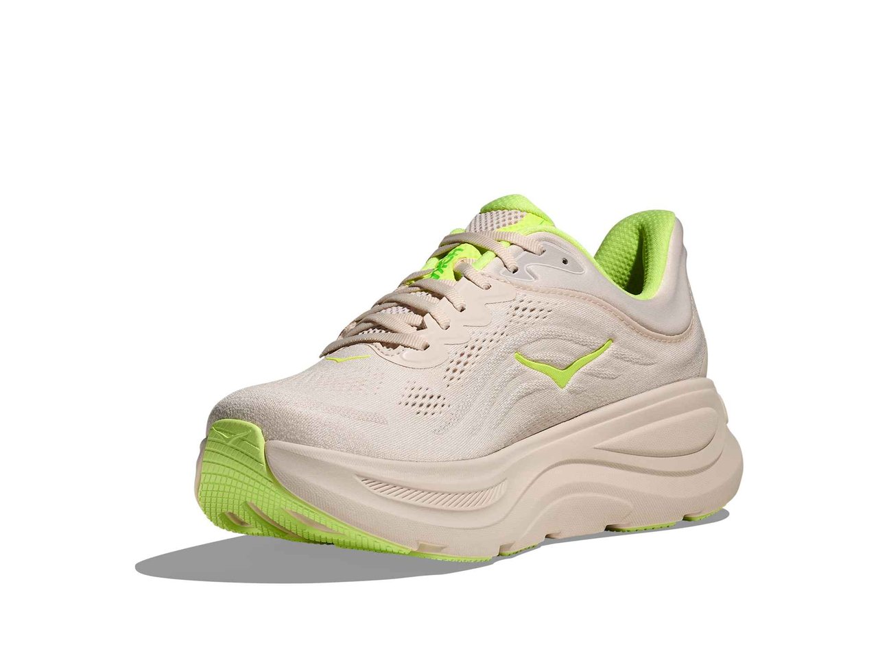 Shop Mens Bondi 9 Grout / Neon Yuzu | HOKA
