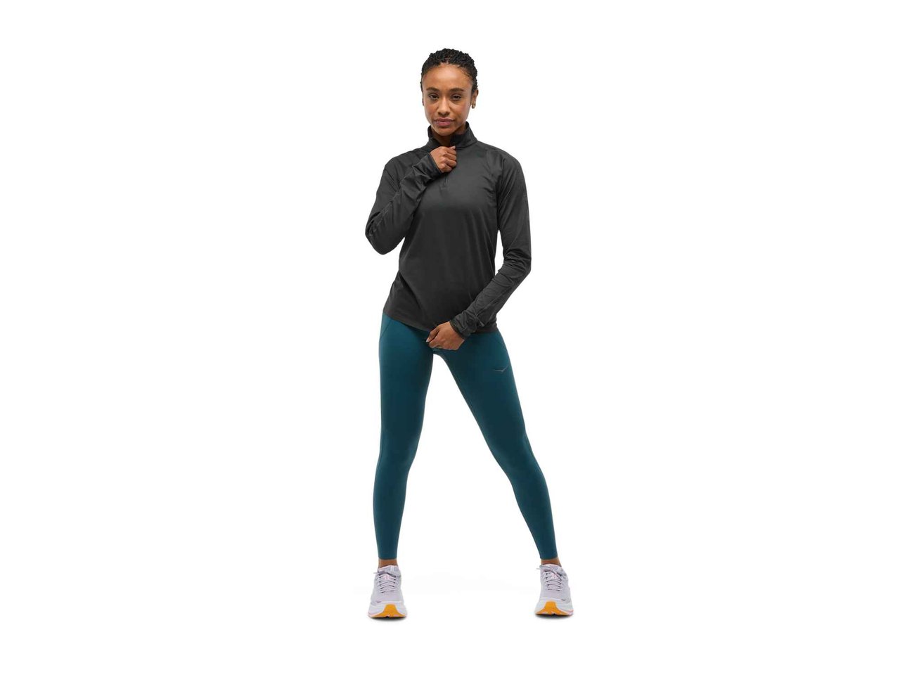 Shop Womens GlideTech Quarter Zip Black | HOKA
