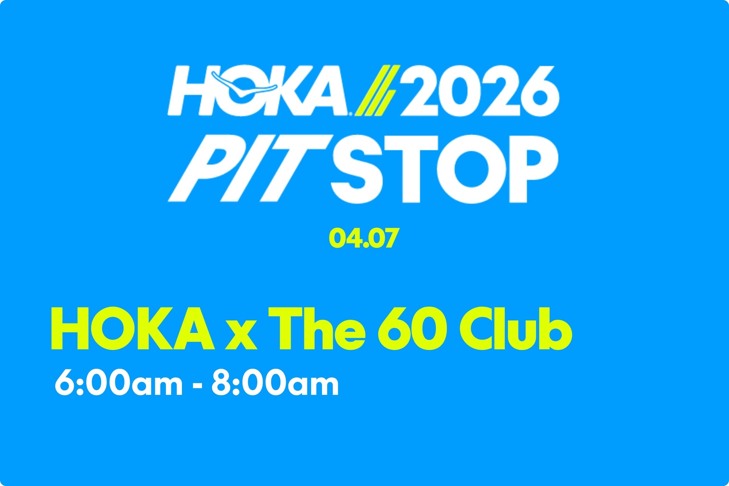 HOKA x The 60 Club