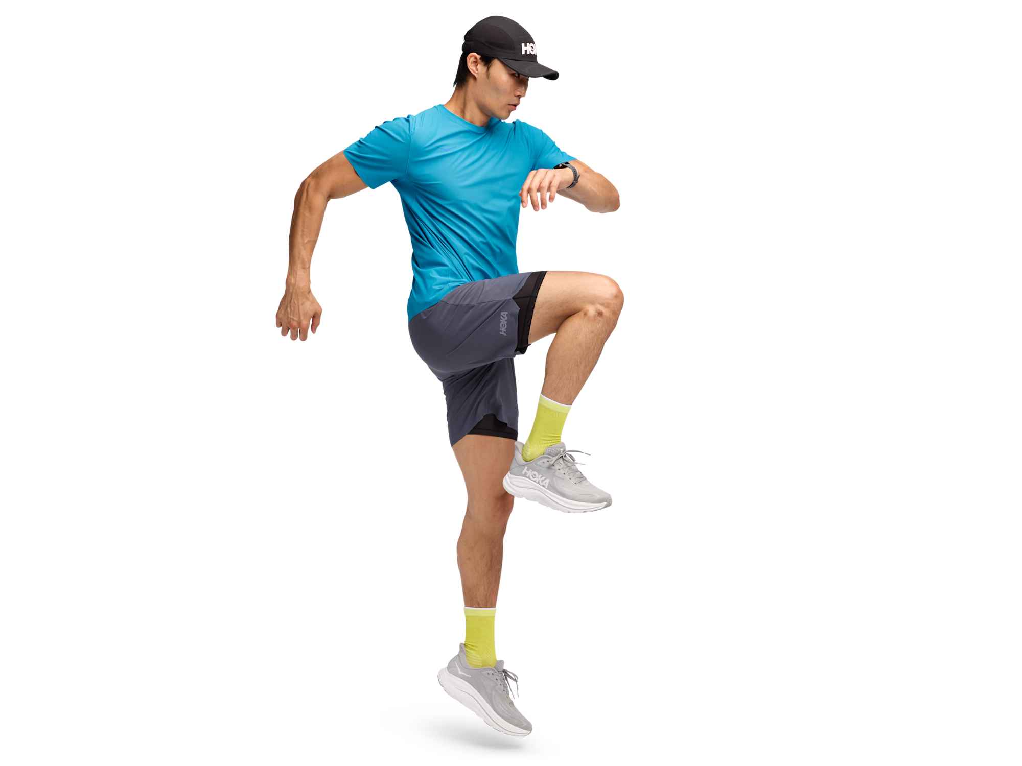 Shop Mens Glide 7'' Short 2in1 BLACK | HOKA AU
