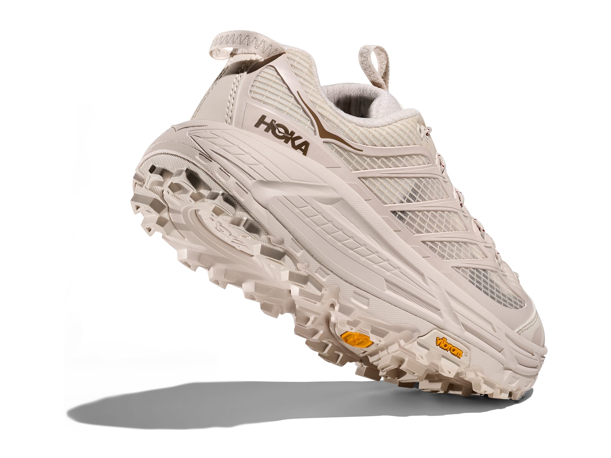 Shop Unisex Mafate Three2 Grid Rose Cream / Stucco | HOKA